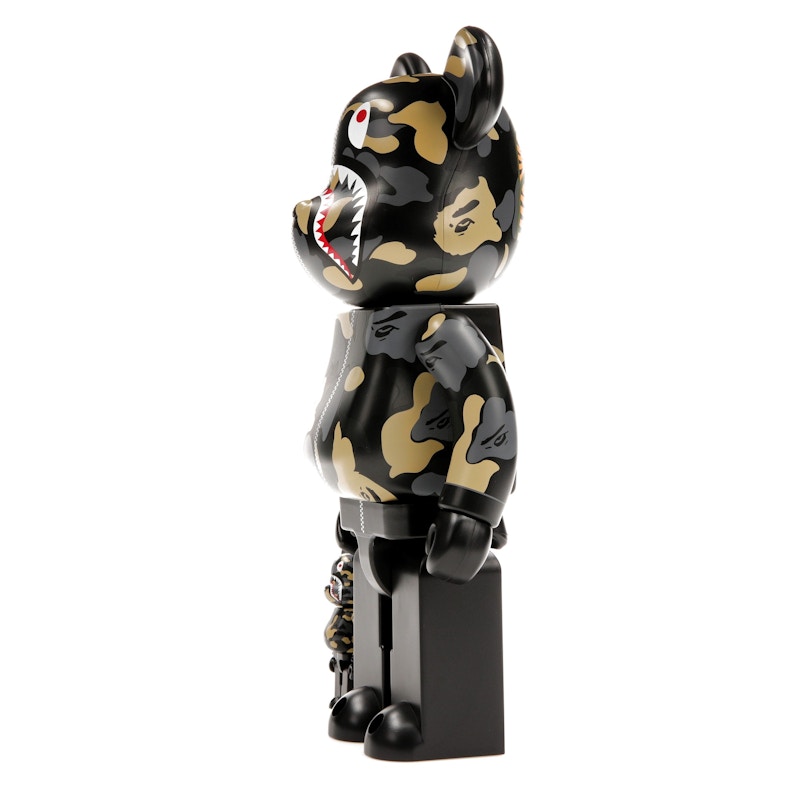 Bearbrick x BAPE Madison Avenue Exclusive Shark Camo 100% & 400% Set