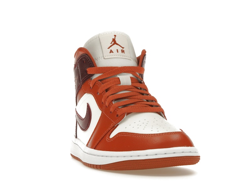 Jordan 1 Mid Dusty Peach Night Maroon (Women's)