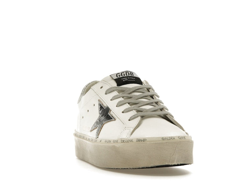 Golden Goose Hi Star White Silver (Women's)