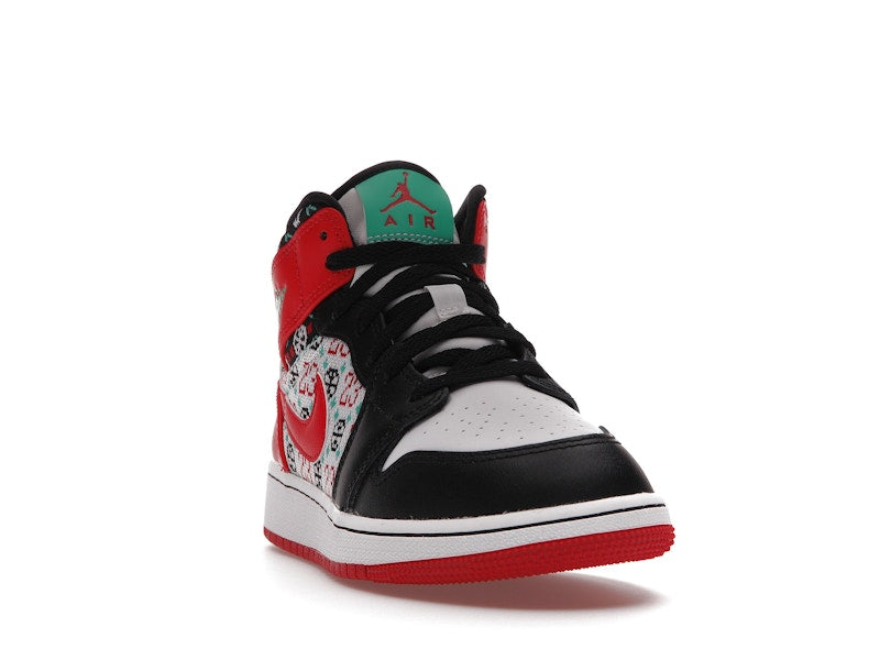 Jordan 1 Mid SE Ugly Christmas Sweater (GS)