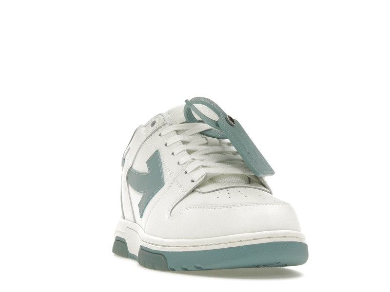OFF-WHITE Out Of Office OOO Low Tops White Celadon