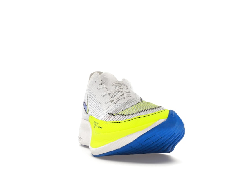 Nike ZoomX Vaporfly Next% 2 White Volt Racer Blue