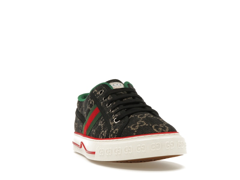 Gucci Tennis 1977 GG Logo Black Multi