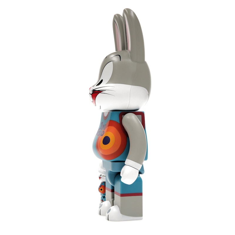 Bearbrick x Space Jam: A New Legacy Rabbrick Bugs Bunny 100% & 400% Set Grey