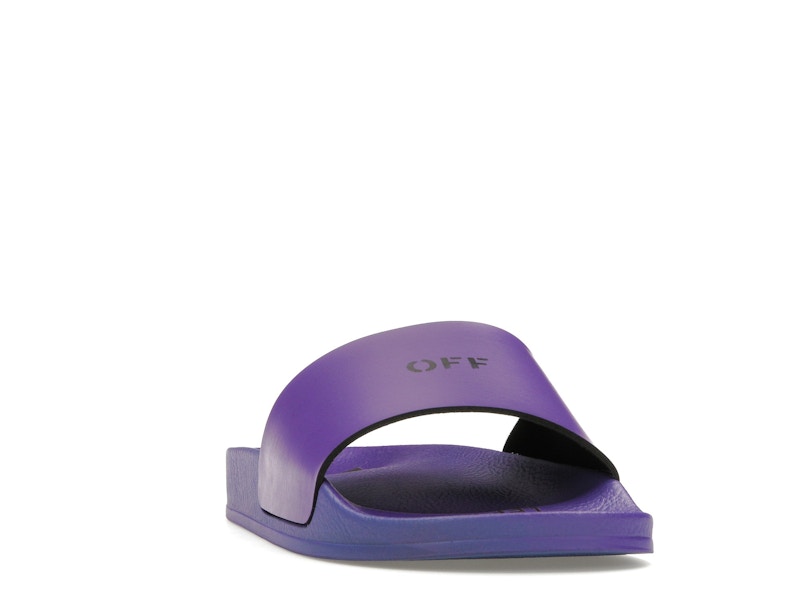 OFF-WHITE Off Stamp Slide Dark Violet Black (Women's)