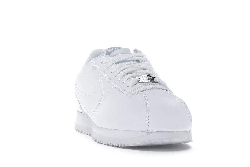 Nike Cortez Basic Leather White White-Wolf Grey-Mtllc Silver