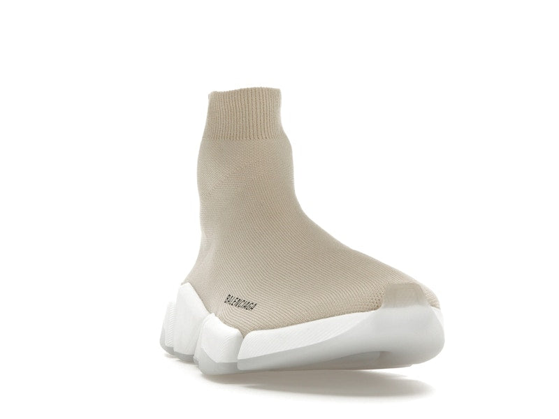 Balenciaga Speed 2.0 Recycled Sole Transparent Sole Beige