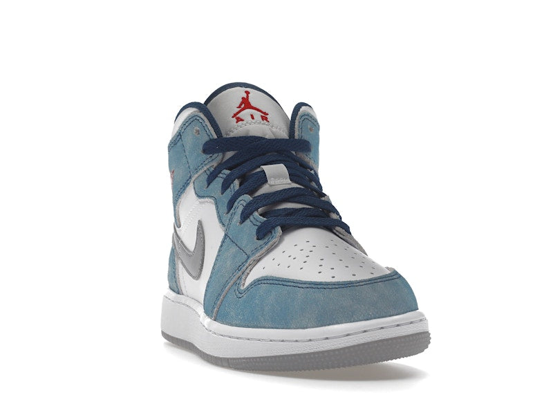Jordan 1 Mid SE French Blue Light Steel (GS)