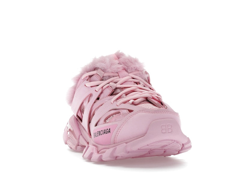 Balenciaga Track Mule Pink Faux Fur (Women's)