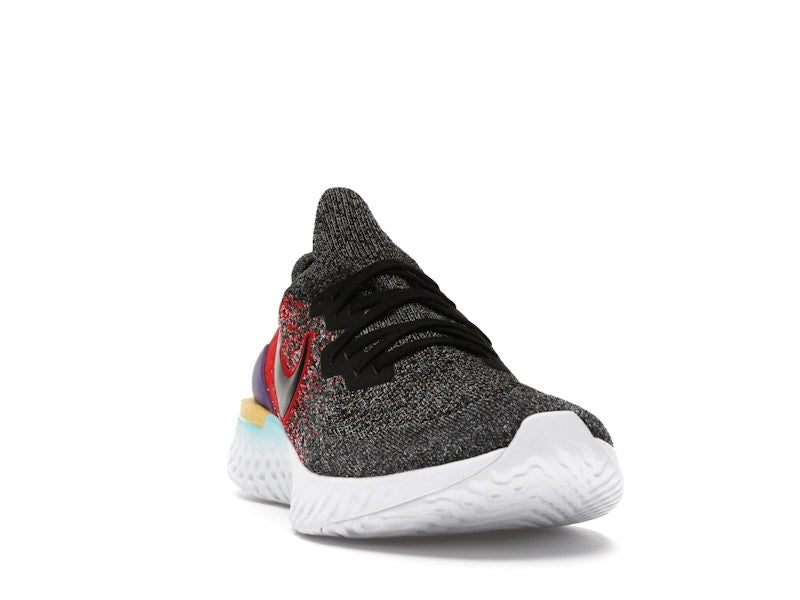 Nike Epic React Flyknit 2 Black Hyper Jade University Red
