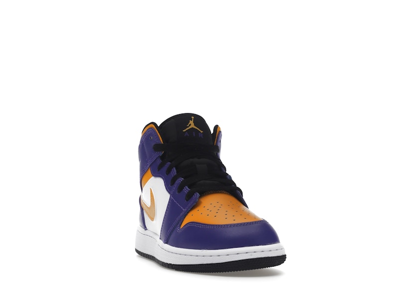 Jordan 1 Mid Lakers (2022) (GS)