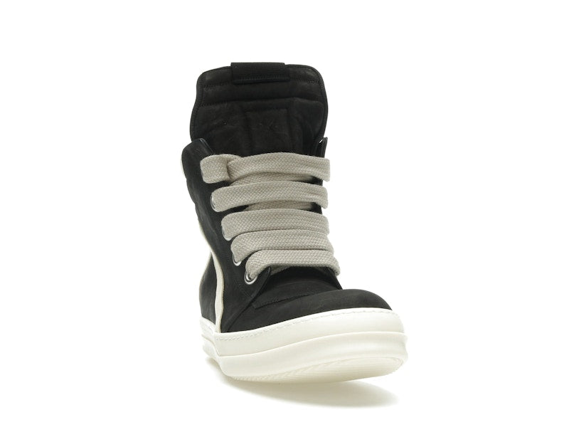 Rick Owens Geobasket Jumbo Lace High Black Milk