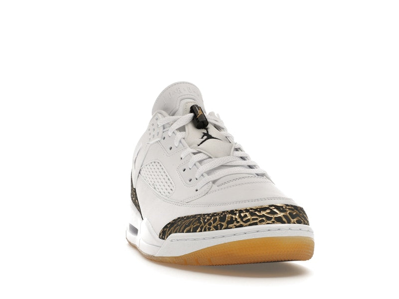 Jordan Spizike Low White Metallic Gold