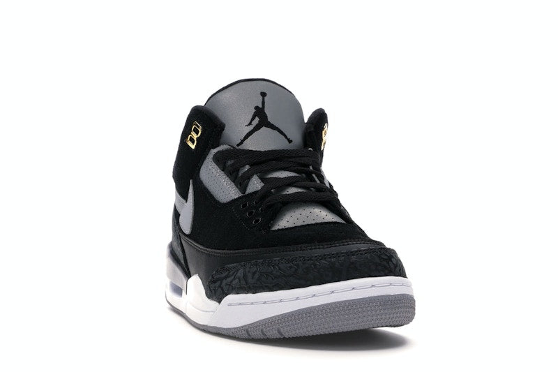 Jordan 3 Retro Tinker Black Cement Gold