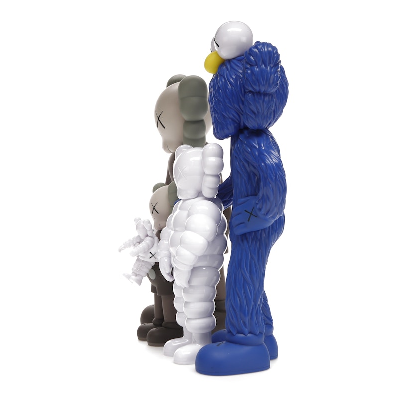 KAWS Family Vinyl Figures Brown/Blue/White