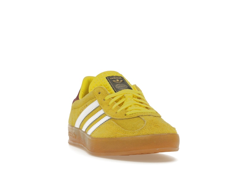 adidas Gazelle Indoor Bright Yellow Collegiate Burgundy (Women's)