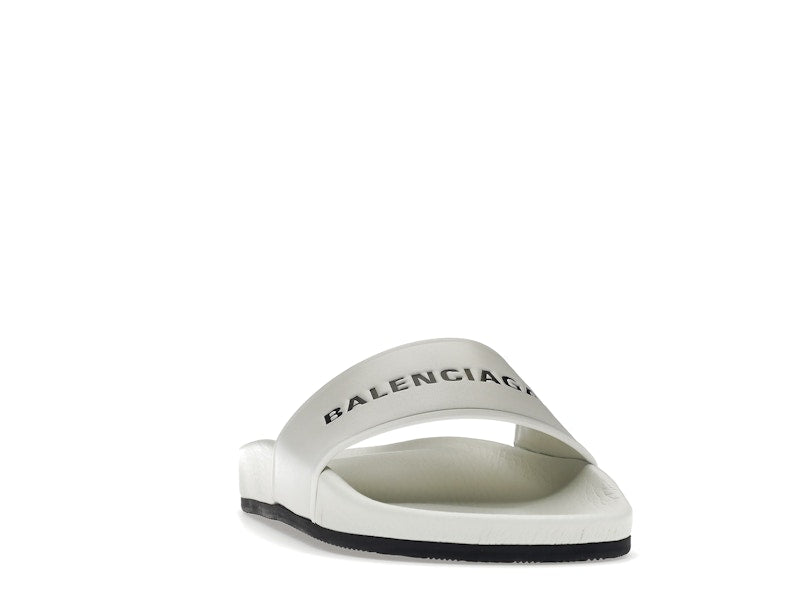 Balenciaga Pool Slide White Black (Women's)