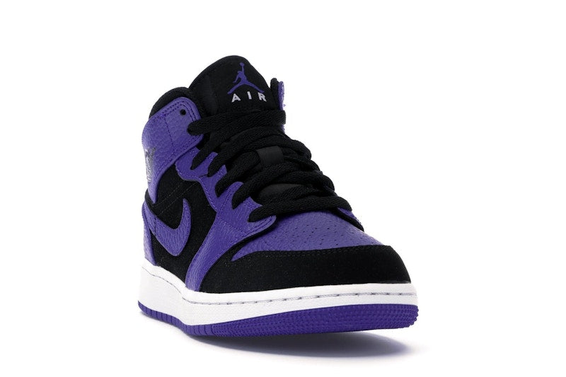 Jordan 1 Mid Black Dark Concord (GS)