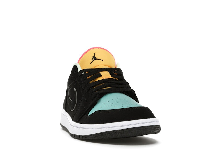 Jordan 1 Low Black Aurora Green Laser Orange
