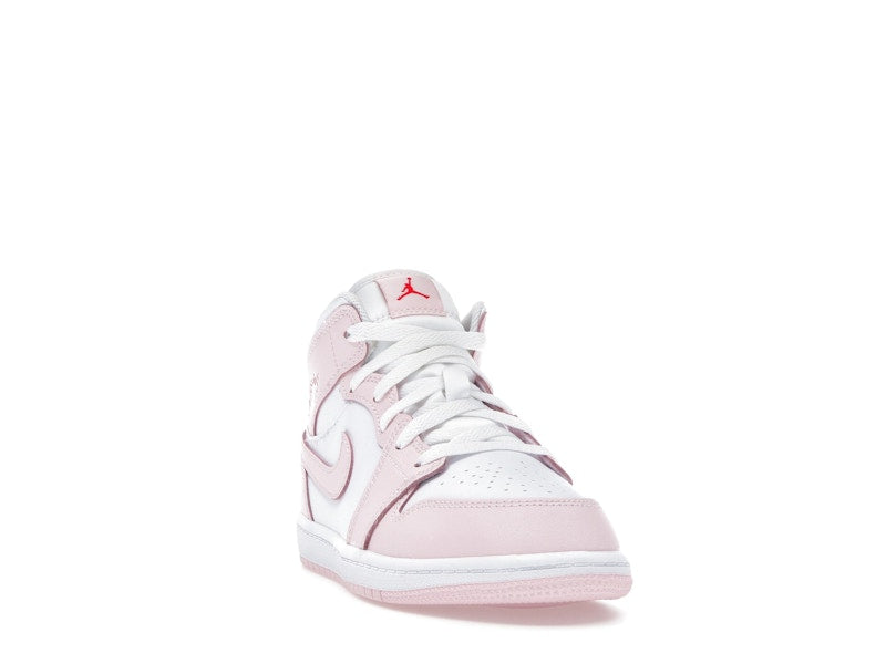 Jordan 1 Mid Pink Foam Fire Red White (PS)
