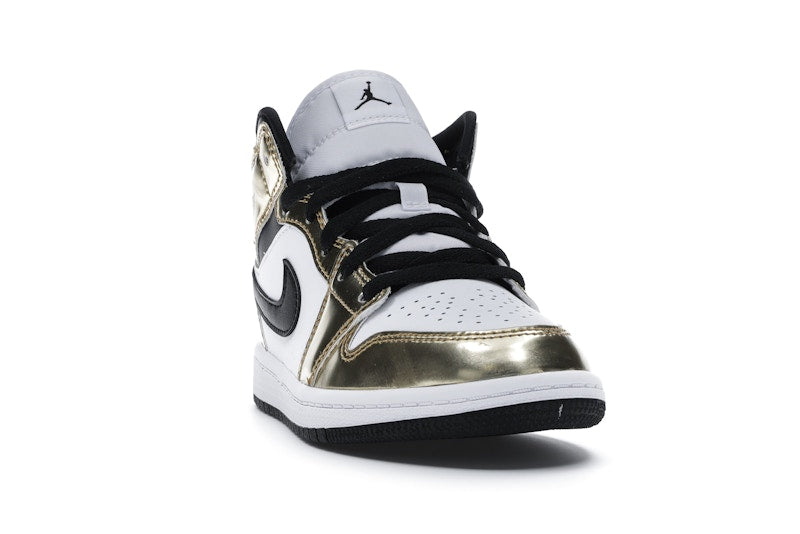 Jordan 1 Mid Metallic Gold Black White (PS)