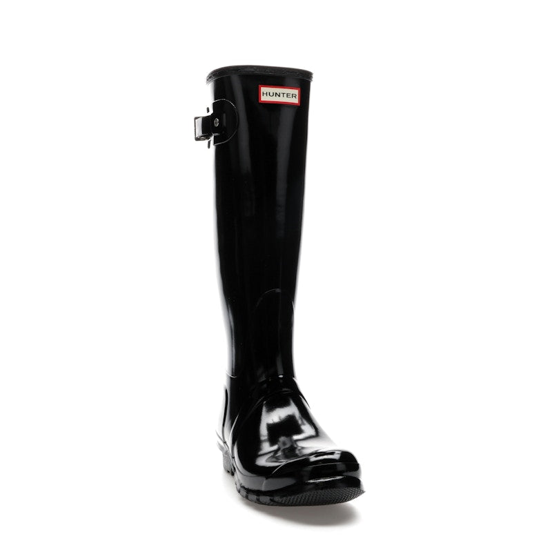 Hunter Original Tall Gloss Rain Boots Black (Women's)