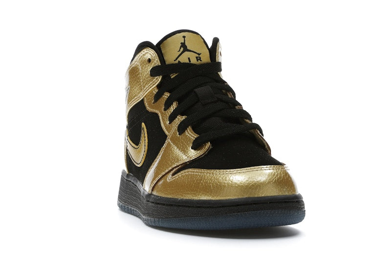 Jordan 1 Mid Metallic Gold Coin Black (GS)