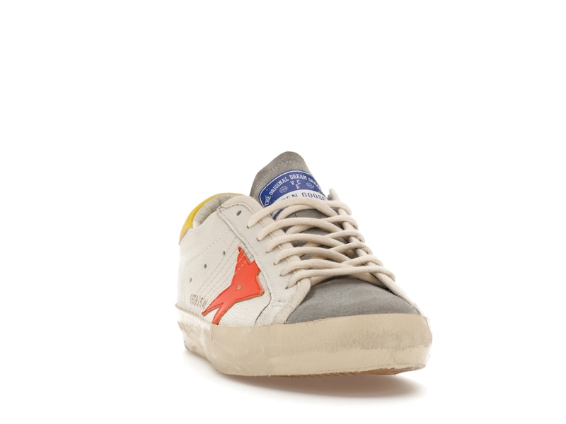 Golden Goose Super-Star White Orange Yellow