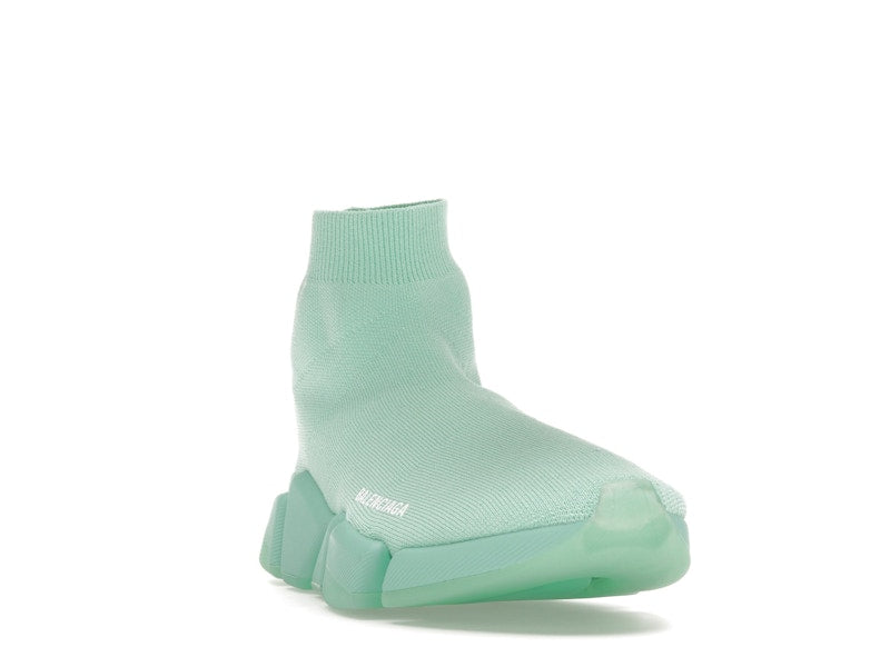 Balenciaga Speed 2.0 Recycled Transparent Sole Green (Women's)