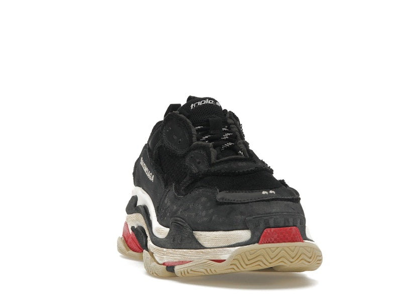 Balenciaga Triple S DIY Black Red White