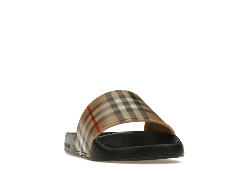 Burberry Check Print Slides Archive Beige (Women's)