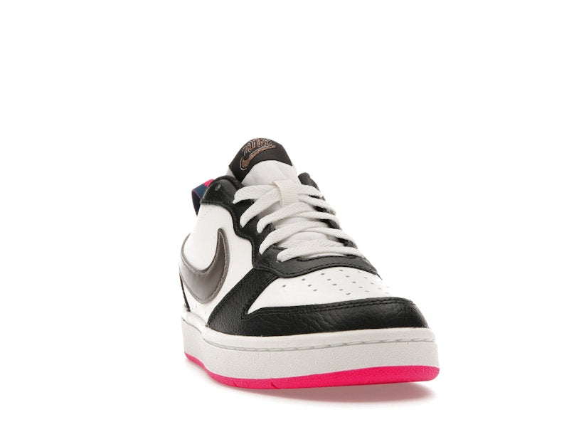 Nike Court Borough Low 2 Off Noir Pink Prime (GS)