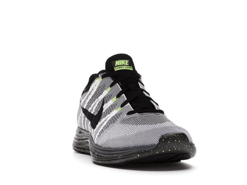 Nike Flyknit Lunar1+ White Black Volt