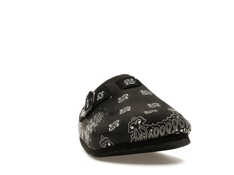 Bravest Studios Suede Paisley Clogs Black