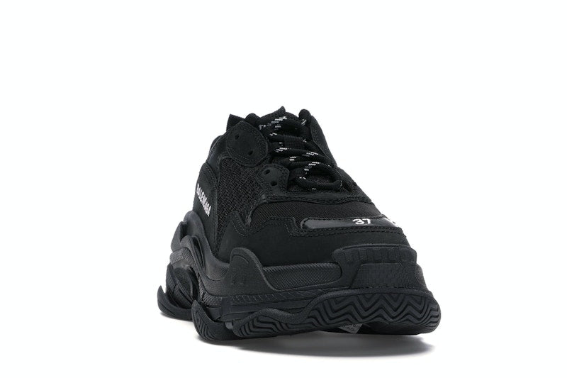 Balenciaga Triple S Triple Black (2018) Reissue Nondistressed (Women's)