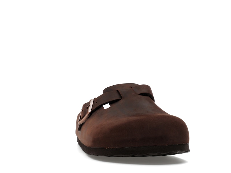 Birkenstock Boston Soft Footbed Oiled Leather Habana Brown