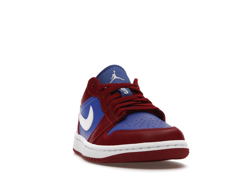 Jordan 1 Low Pomegranate Medium Blue (Women's)