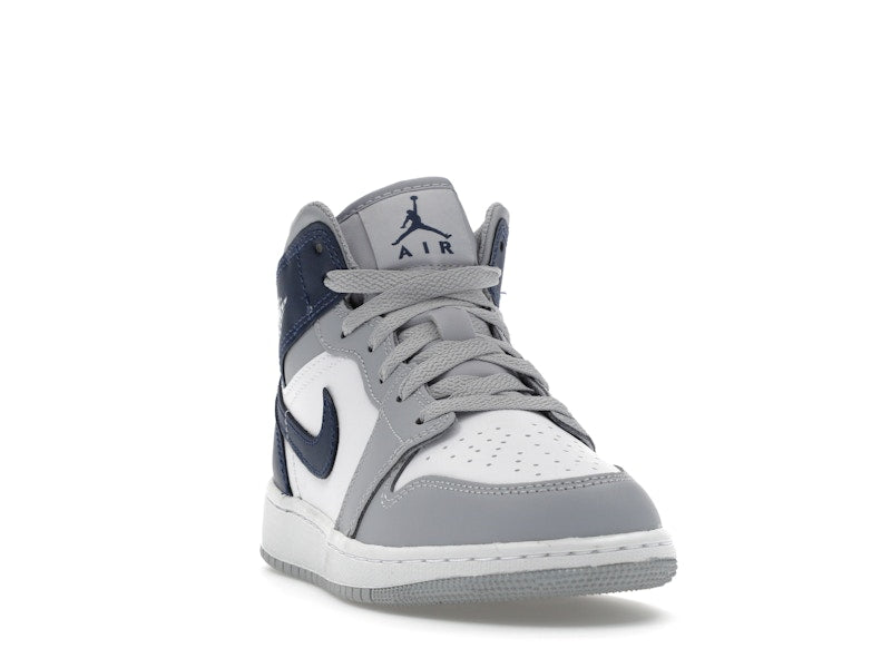 Jordan 1 Mid Wolf Grey Midnight Navy (GS)