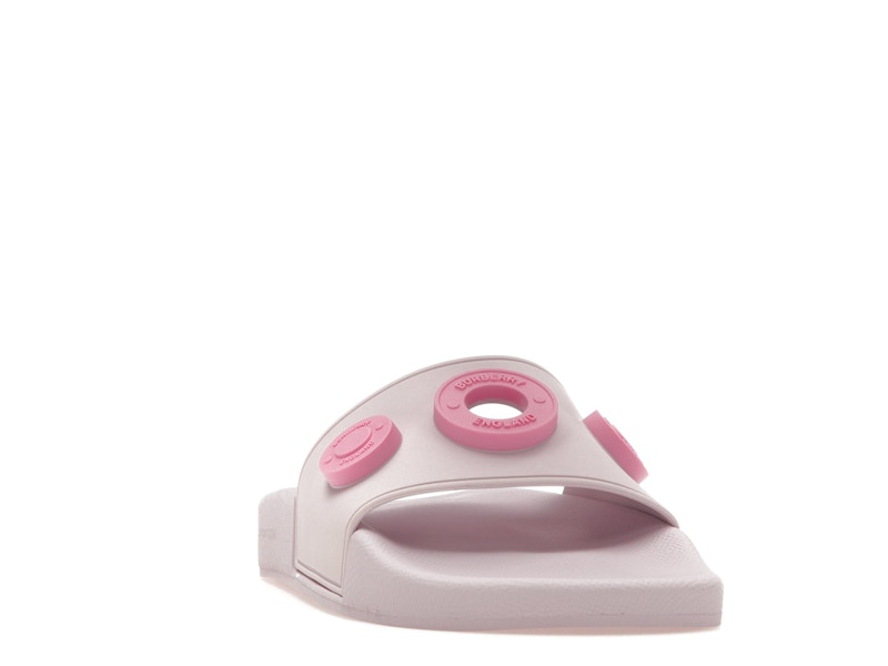 Burberry Logo Graphic Rubber Slide Pale Candy Pink (Women's)