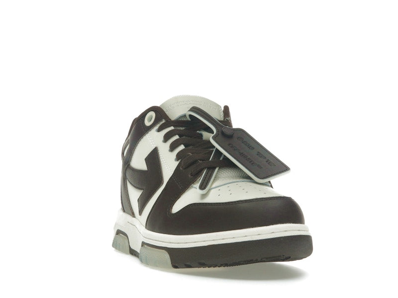 OFF-WHITE Out Of Office "OOO" Low Tops Chocolate Cream