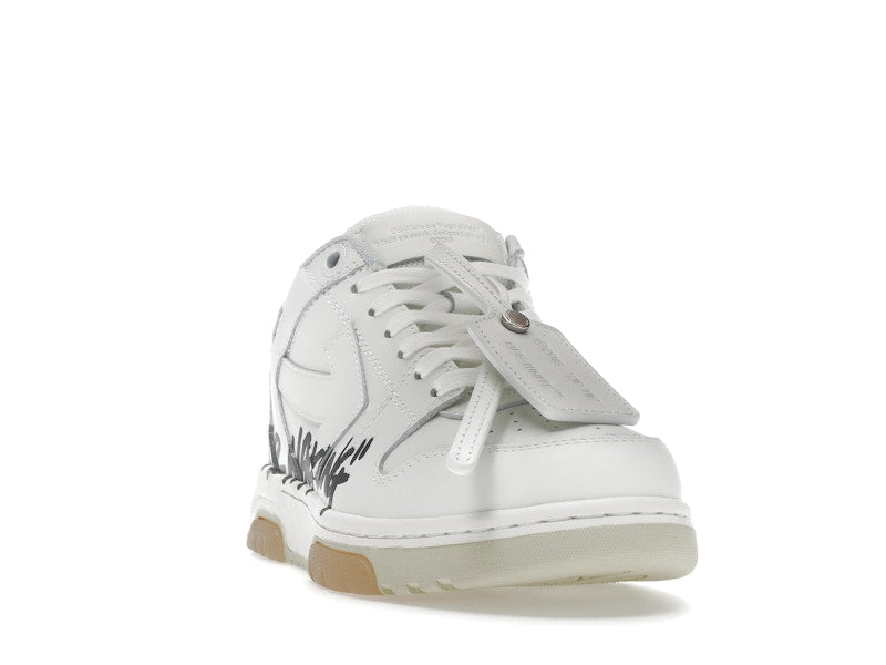 OFF-WHITE Out Of Office OOO Low Tops For Walking White Black