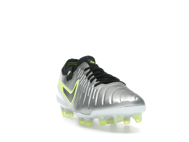 Nike Tiempo Legend 10 Elite FG Metallic Silver Volt Black
