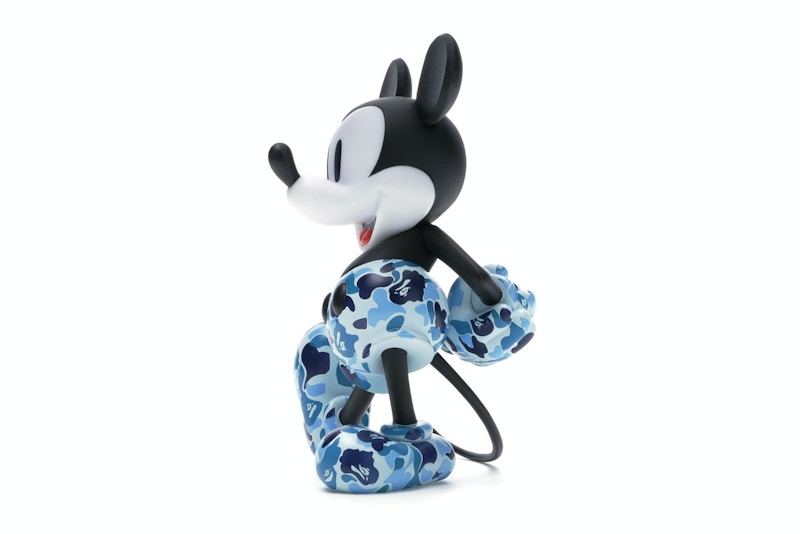 BAPE x Mickey Mouse 90th Anniversary Figure Blue Camo