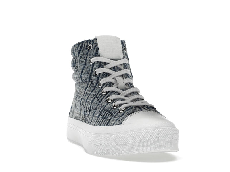 Givenchy City High Top In 4G Denim Blue White