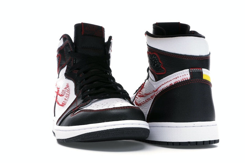 Jordan 1 Retro High Defiant White Black Gym Red