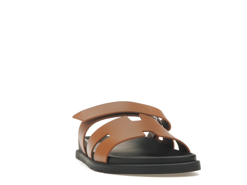 Hermes Chypre Sandal Naturel Black Smooth Calfskin Leather (M)