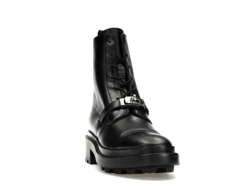 Hermes Funk Ankle Boot Noir Calfskin Leather