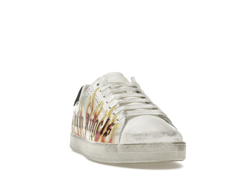 Palm Angels Palm One Low-Top Flame Print White Multi