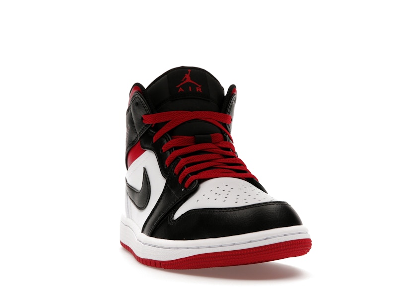 Jordan 1 Mid Gym Red Black Toe