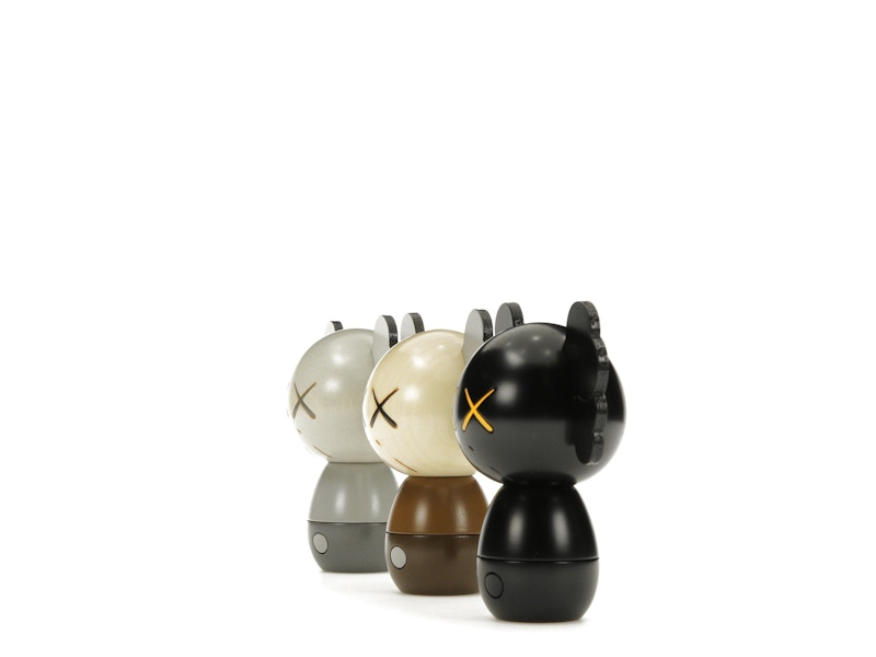 KAWS Holiday Japan Kokeshi Doll Set of 3 (Edition of 1,000) Multicolor